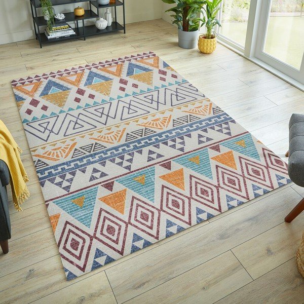 Covor lavabil 120x170 cm MATCH LYLE AZTEC – Flair Rugs-image-1