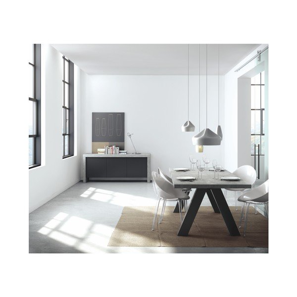 Masă dining TemaHome Apex, gri-image-1