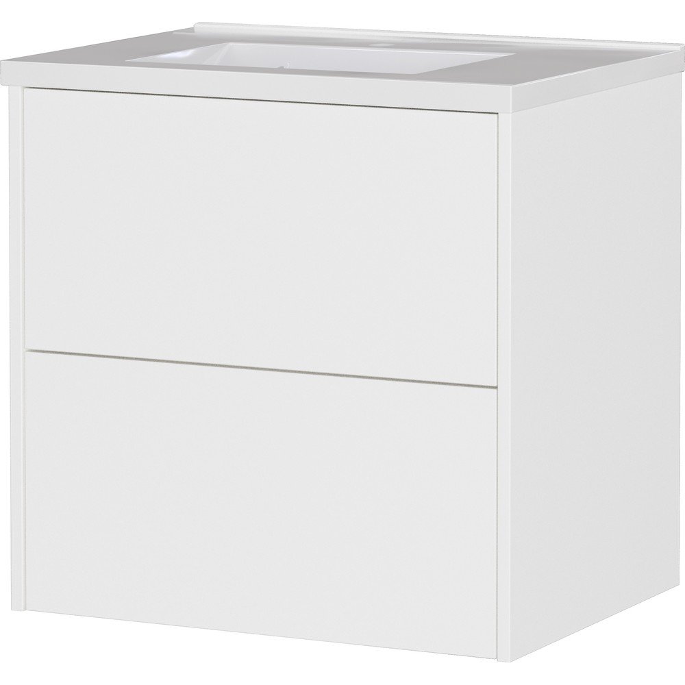 Dulap sub chiuvetă alb suspendat cu aspect mat 61x61 cm Bodera – Germania