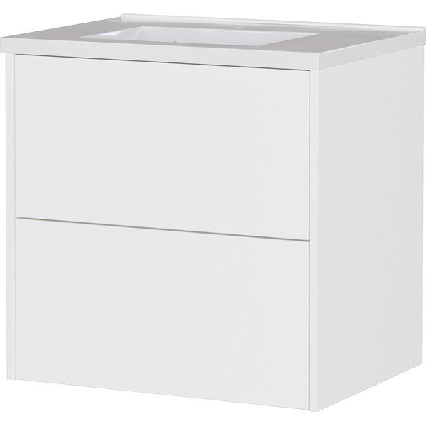 Dulap sub chiuvetă alb suspendat cu aspect mat 61x61 cm Bodera – Germania