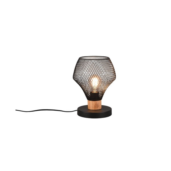 Veioză neagră cu abajur din metal (înălțime 25 cm) Valeria – Reality-image-2