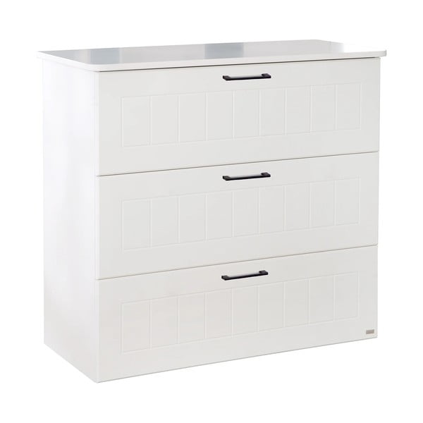 Comodă pentru copii  albă joasă 98x91 cm Sylt – Roba