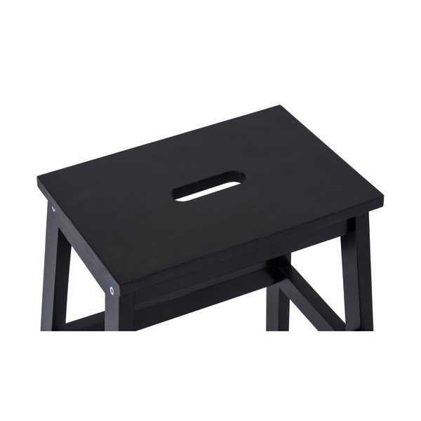 Scaun din lemn de cauciuc negru Corg - Bonami Selection-image-4