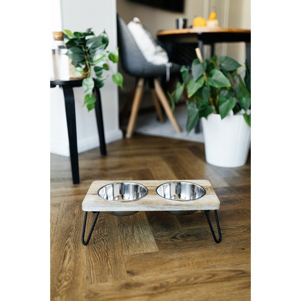 Set boluri cu suport pentru câini din lemn Dog Fantasy – Plaček Pet Products-image-1