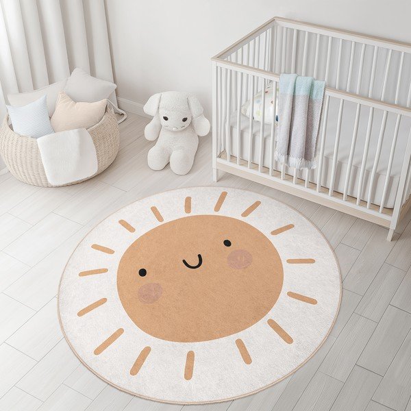 Covor pentru copii lavabil ø100 cm Sunny World – Mila Home-image-2