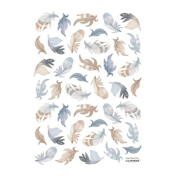 Folie cu stickere 30x42 cm Feathers – Lilipinso