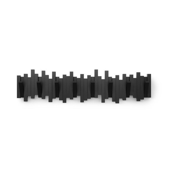 Cuier de perete negru din plastic 72 cm Sticks – Umbra