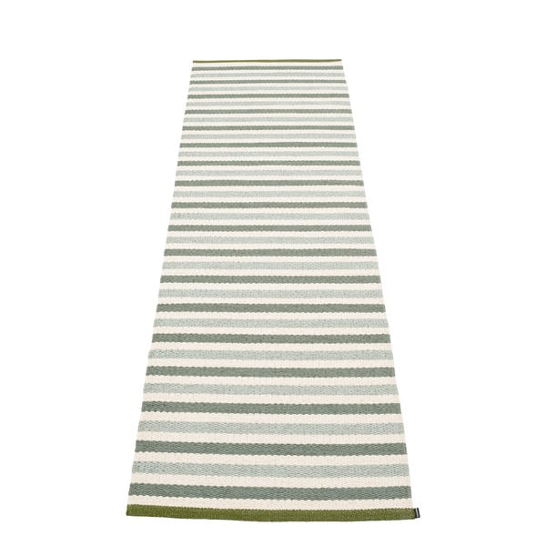 Covor tip traversă pentru interior și exterior verde/crem 70x240 cm Teo Sage – Pappelina