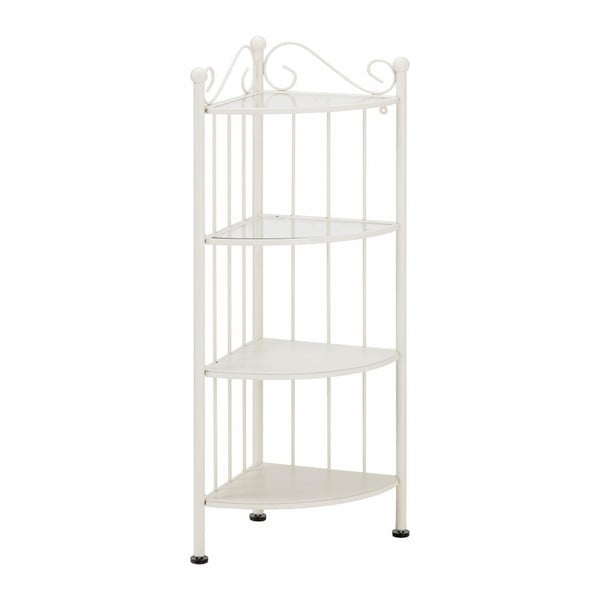 Raft din metal pentru colț Støraa Isabelle, alb-image-1
