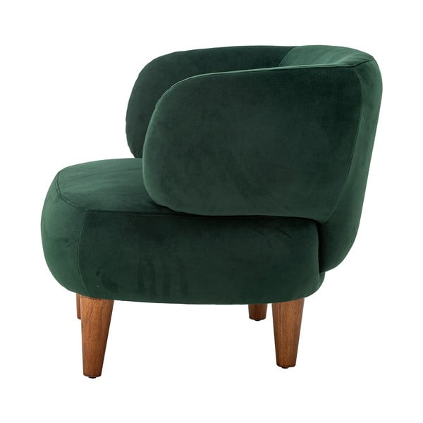 Fotoliu verde închis wing cu tapițerie din catifea Ruperta – Bloomingville-image-3