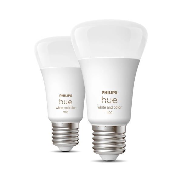 Becuri smart LED E27, 2 buc. 11 W White and color ambiance – Philips Hue