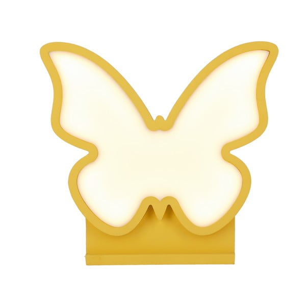 Veioză pentru copii galbenă Butterfly – Candellux Lighting