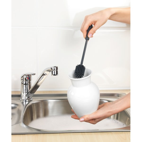 Perie de spălat vase Wenko Sia, lungime 25 cm, gri-image-3