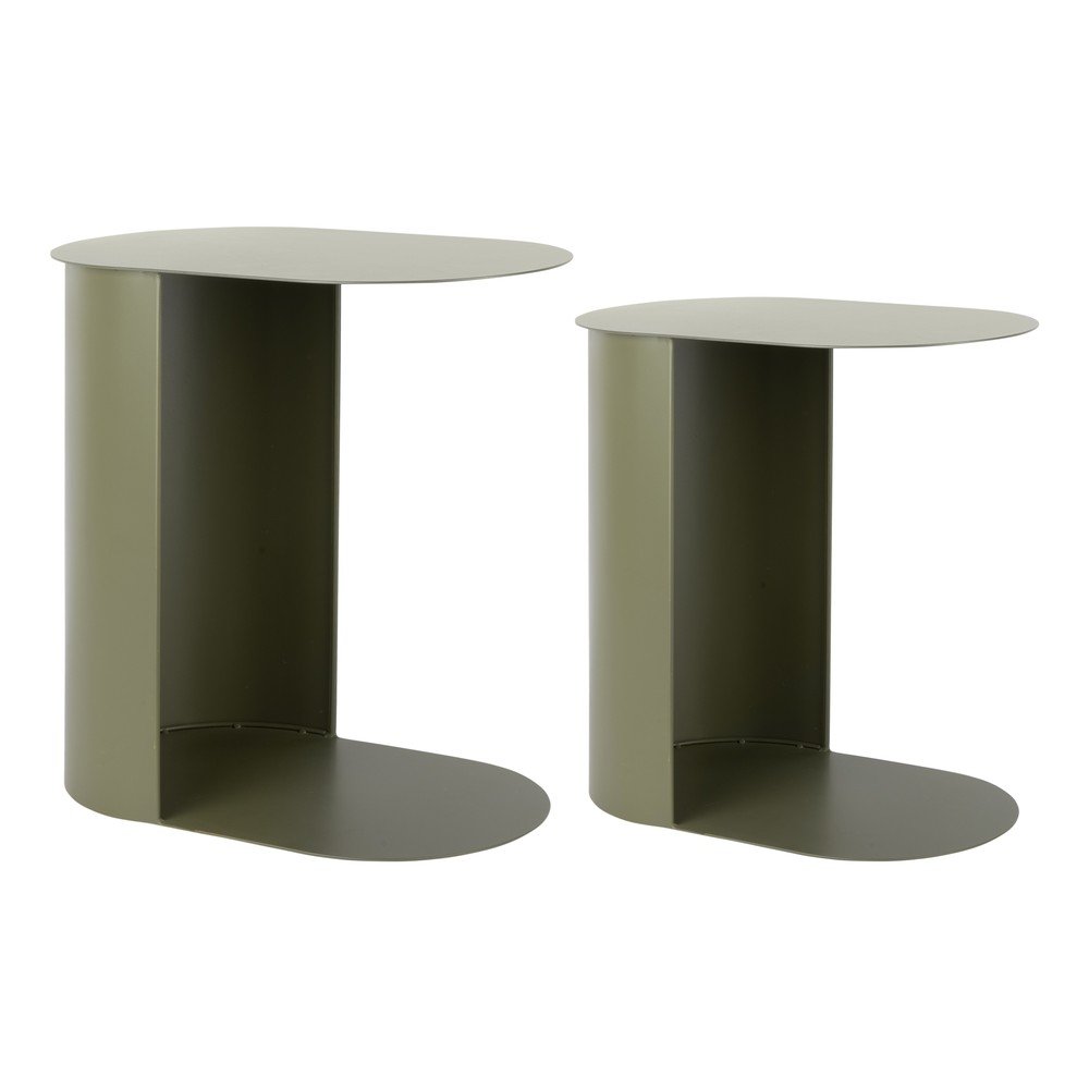 Măsuță auxiliară din metal Riqueza Oval – Leitmotiv