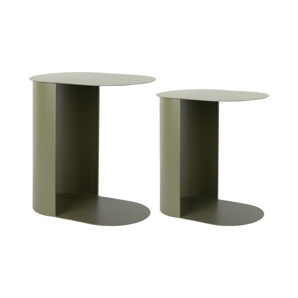 Măsuță auxiliară din metal Riqueza Oval – Leitmotiv