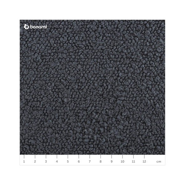 Taburet gri închis cu tapițerie din stofă bouclé Molino – Micadoni Home-image-4