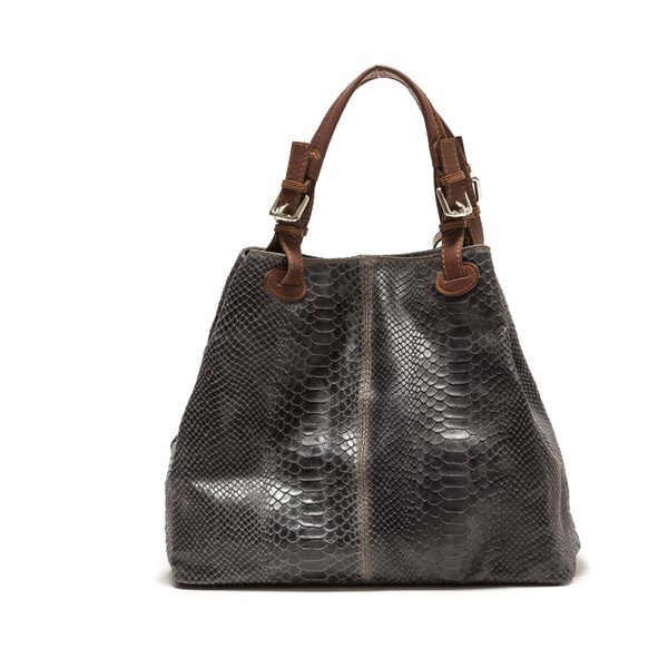 Geantă din piele Isabella Rhea no. 841, gri-image-1