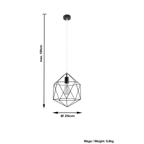 Lustră Sollux Donato, negru-image-4