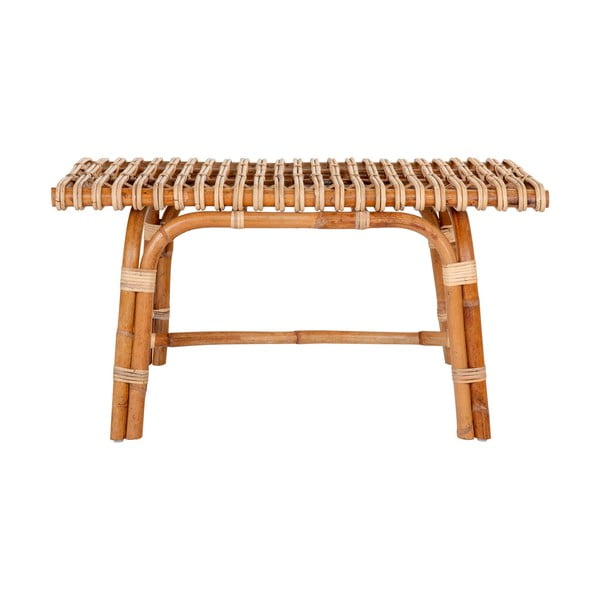 Bancă de grădină în culoare naturală din ratan Aveiro – House Nordic