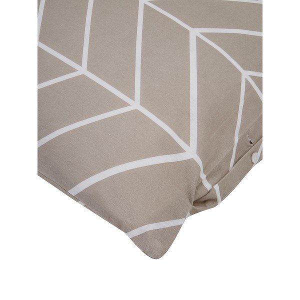 Lenjerie de pat din flanel Westwing Collection Yule, 155 x 220 cm, bej-image-1