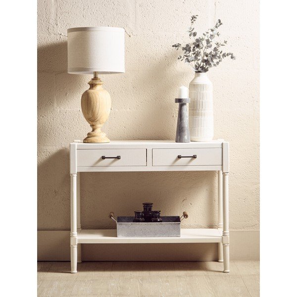 Masă consolă albă din lemn de pin 35x91 cm Heritage – Premier Housewares-image-1