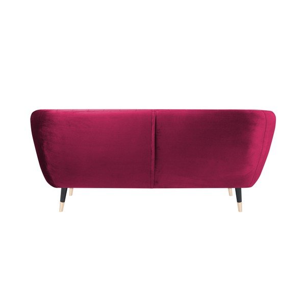 Canapea Mazzini Sofas BENITO cu picioare negre, roz, 158 cm-image-4