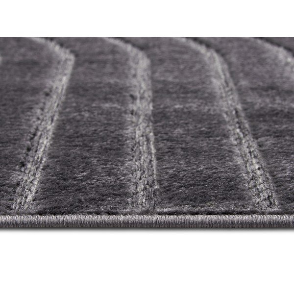 Covor gri antracit 67x120 cm Iconic Wave – Hanse Home-image-2