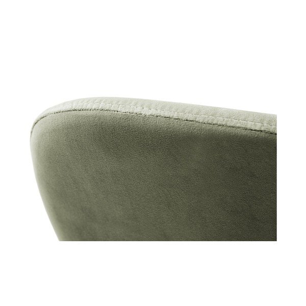 Scaun de dining verde salvie stivuibil tapițat Caroline – Micadoni -image-4