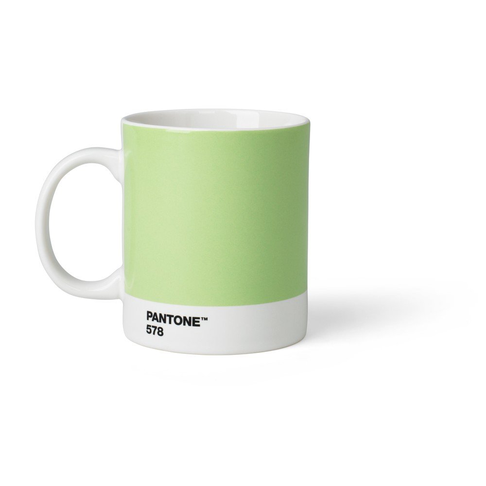 Cana verde-deschis din portelan 375 ml Light Green 578 – Pantone