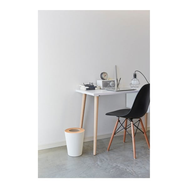 Coș de gunoi YAMAZAKI Rin Round, alb-image-2