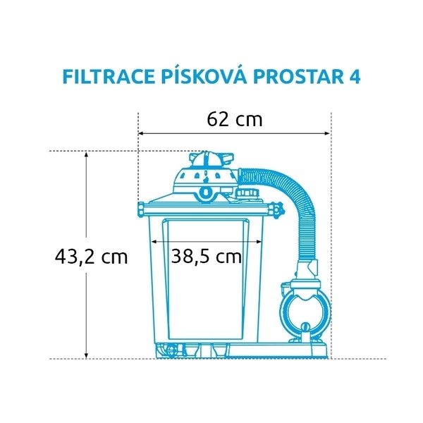 Filtru de nisip ProStar 4 - 4 m3/h – Marimex-image-4