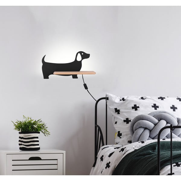 Corp de iluminat pentru copii negru Dog – Candellux Lighting-image-1