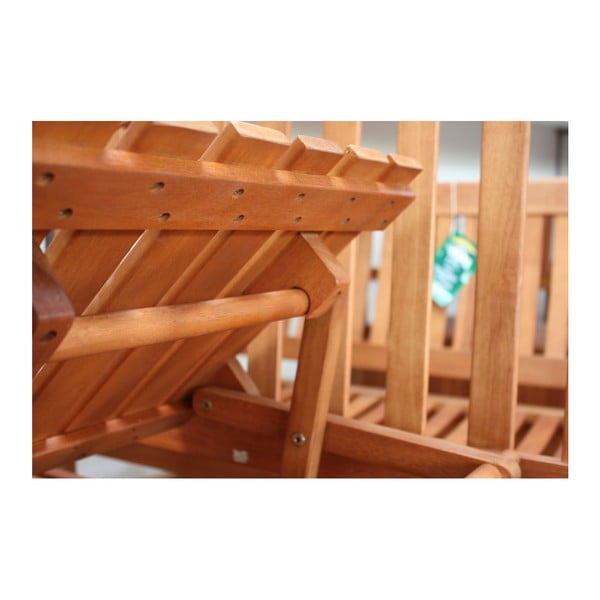 Bancă de grădină cu masă de depozitare din lemn de eucalipt Phuket - Garden Pleasure -image-2