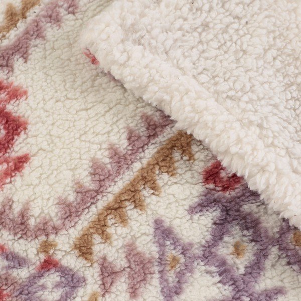 Pătură în culoare naturală 240x200 cm Navajo Fleece – Catherine Lansfield-image-3