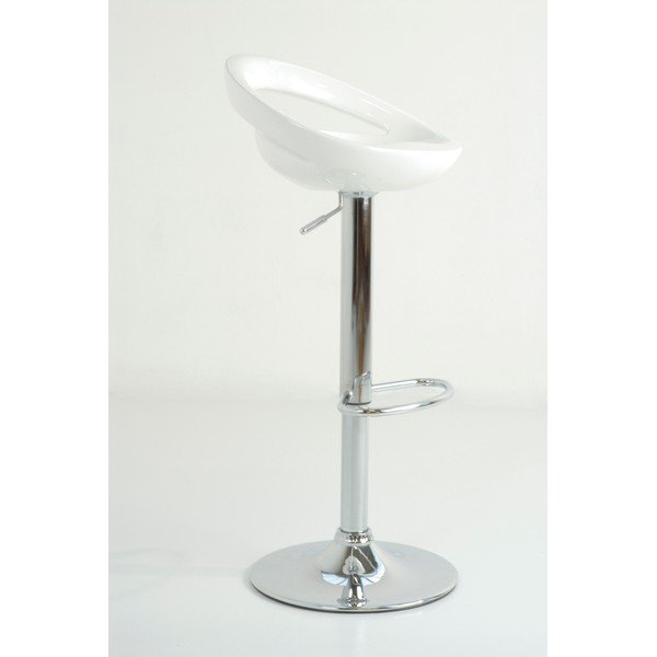 Set de scaune de bar alb cu înălțime ajustabilă 2 buc. (înălțime șezut 50 cm) Mirko – Tomasucci-image-1