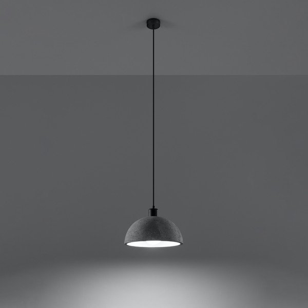 Lustră gri ø 30 cm Gonzo – Sollux-image-1