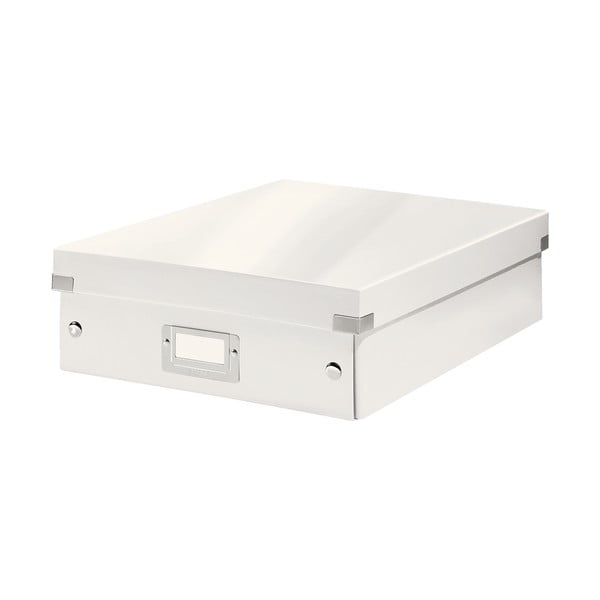 Cutie de depozitare din carton cu capac albă Click&Store - Leitz-image-2