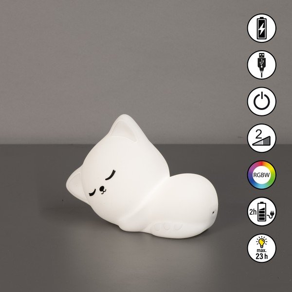 Lampă de veghe pentru copii albă Mia – Fischer & Honsel-image-3