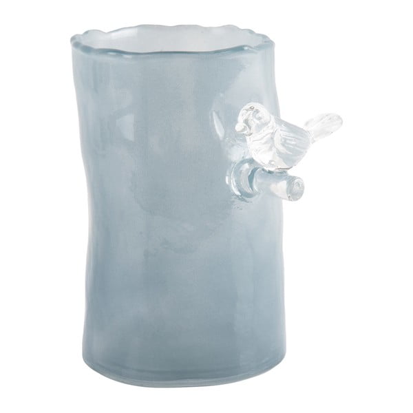 Vază albastră din sticlă (înălțime 15 cm) Bird On Branch – PT LIVING-image-3