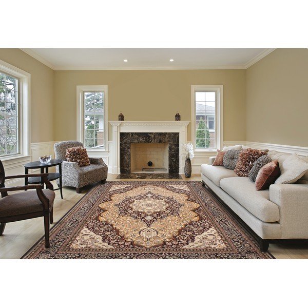 Covor portocaliu din lână 160x240 cm Charlotte – Agnella-image-1