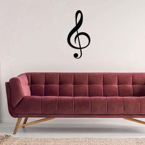 Decorațiune de perete Wallity Treble Clef, negru-image-2