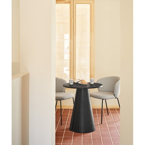 Masă de dining rotundă cu blat cu aspect de lemn de  frasin  ø 65 cm Cep – Teulat-image-1