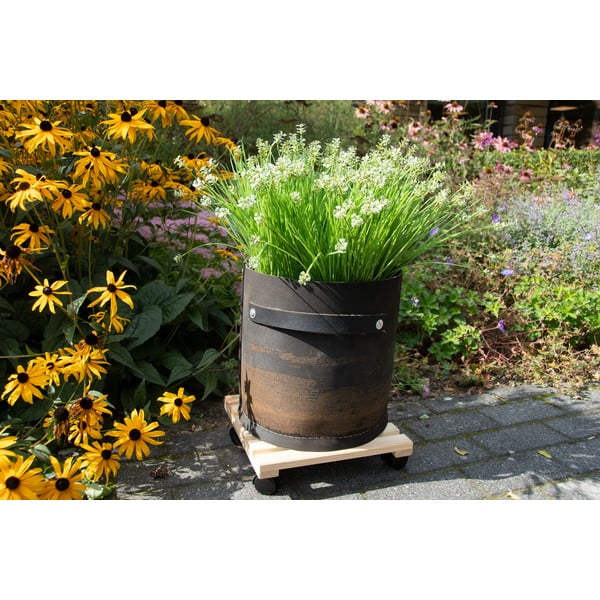 Bază mobilă pentru ghiveci din lemn (înălțime 8 cm) Indoor & Outdoor – Esschert Design-image-1