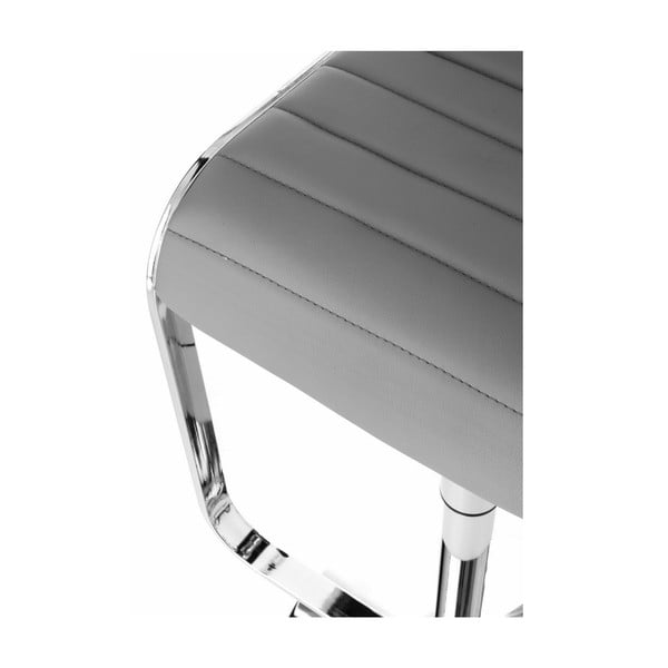 Scaun de bar gri cu înălțime ajustabilă tapițat (înălțime șezut 58 cm) Snappy – Tomasucci-image-3