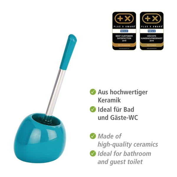 Perie pentru toaletă Wenko Polaris Petrol, albastru petrol-image-4