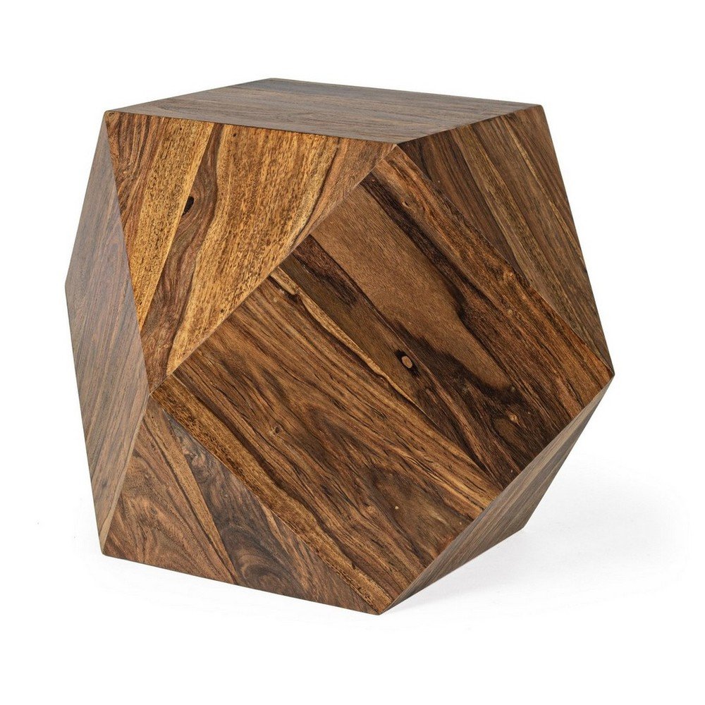 Măsuță de cafea în culoare naturală închisă din lemn de sheesham 42x42 cm Egypt – Bizzotto