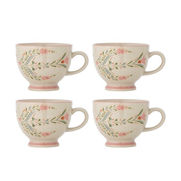 Căni albe 4 buc. din ceramică 400 ml Rosalynde – Bloomingville