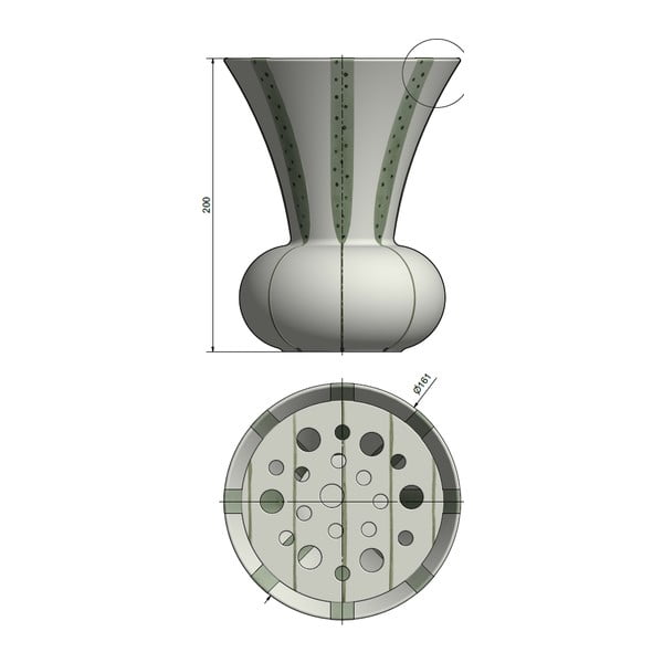 Vază din gresie Kähler Design Signature, înălțime 20 cm-image-4