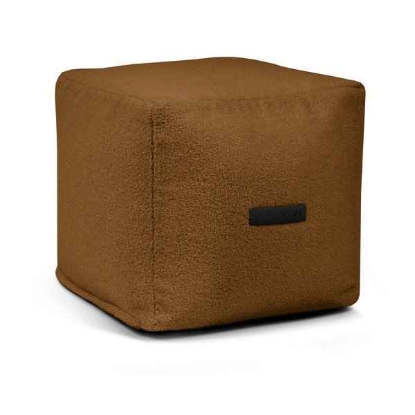 Fotoliu bean bag maro cu tapițerie din țesătură bouclé Up! MooG – SLOWDOWN