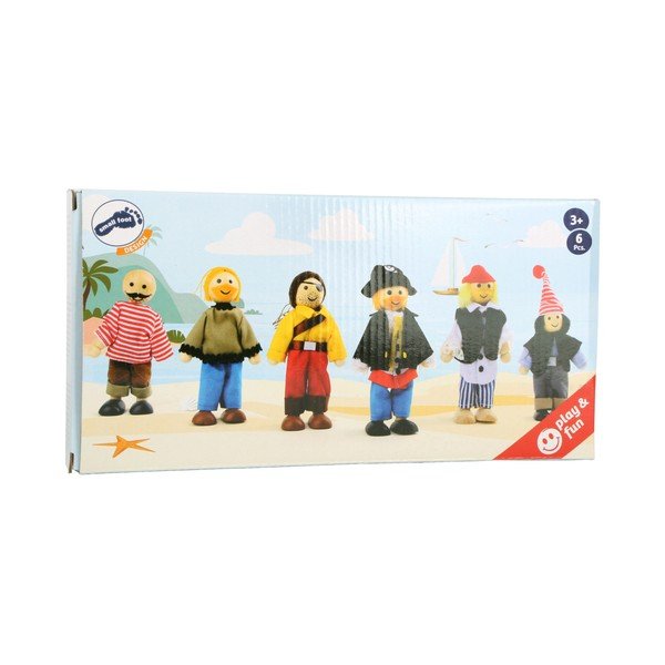 Set figurine din lemn și material textil Legler Pirates-image-2